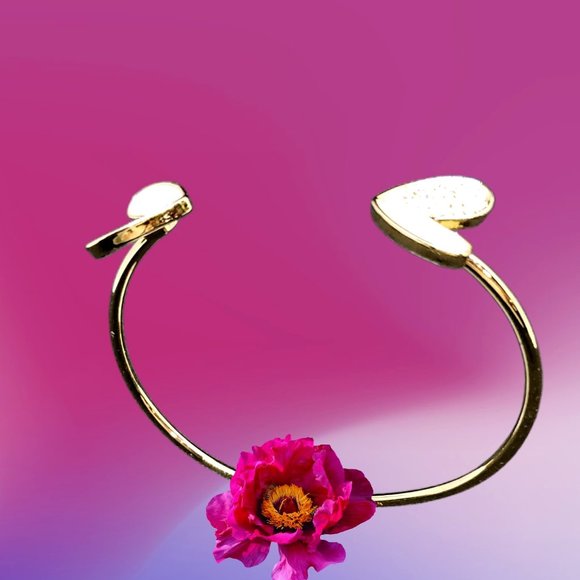 Two-Tone Crystal, Enamel & Gold Bangle Bracelet - Mary Kay Exclusive - Picture 4 of 5